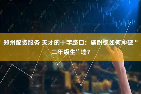 郑州配资服务 天才的十字路口：施耐德如何冲破“二年级生”墙？